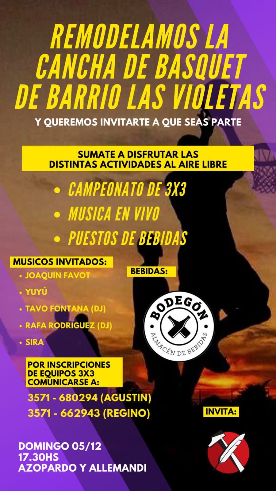 BARRIO LAS VIOLETAS INAUGURA PLAYÓN Y PINTA MURALES