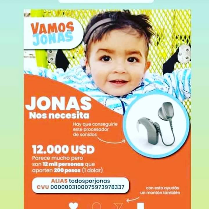 JONAS NECESITA LA AYUDA DE TODOS
