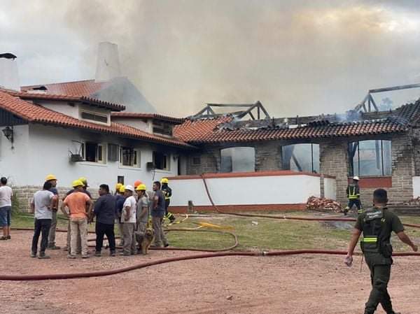 SE INCENDIÓ EL HOTEL N° 4 DE LA UNIDAD TURÍSTICA DE EMBALSE