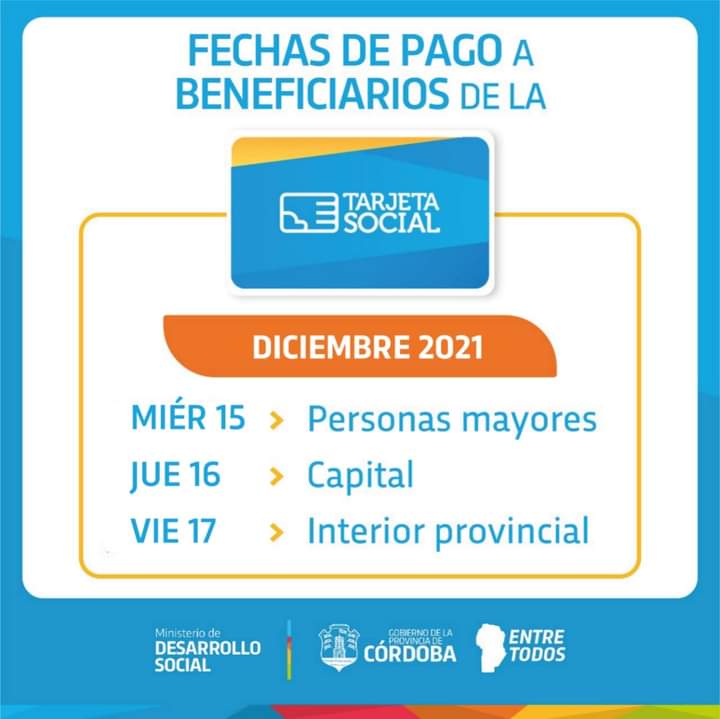  Desde mañana se deposita el monto de la Tarjeta Social