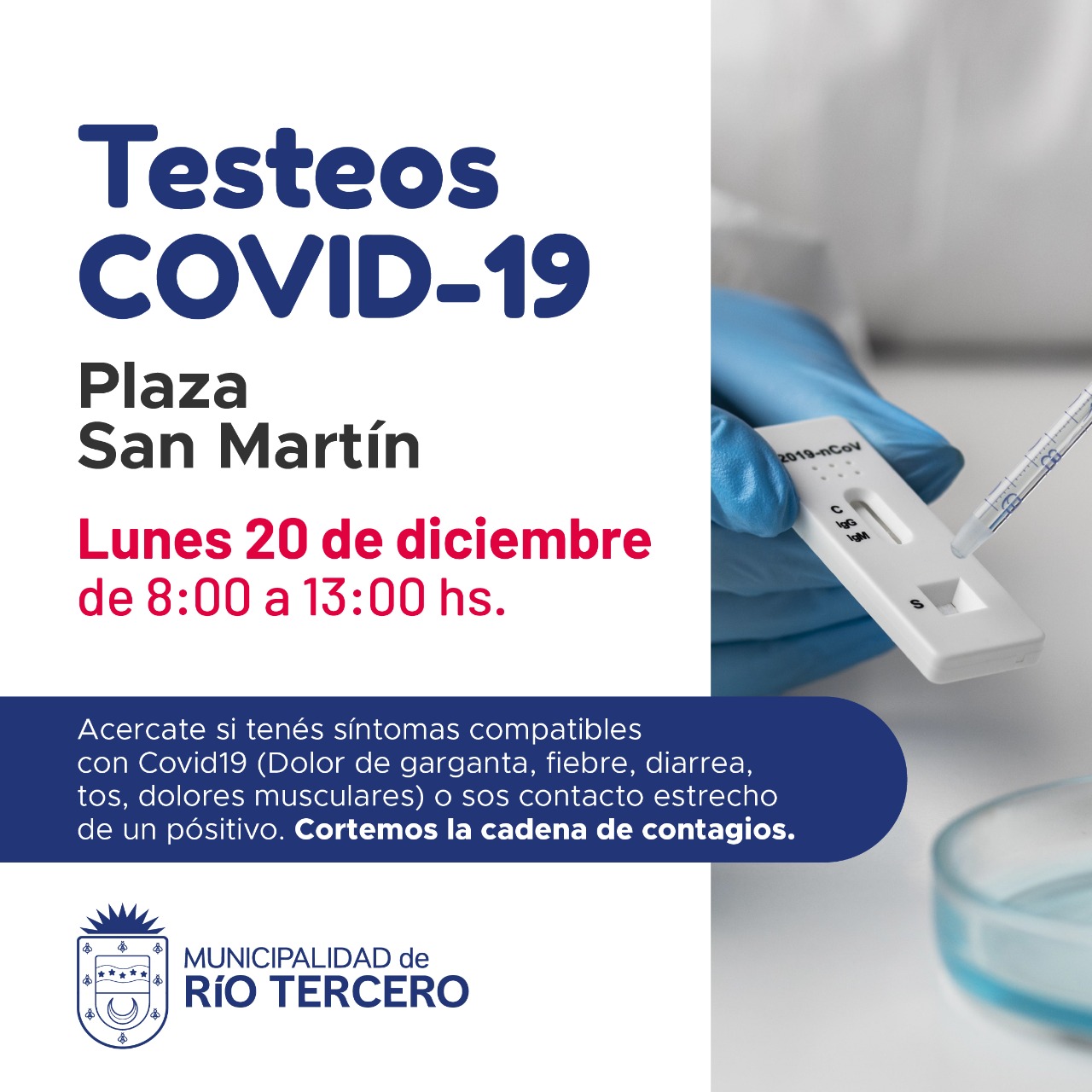 TESTEOS EN LA PLAZA SAN MARTÍN