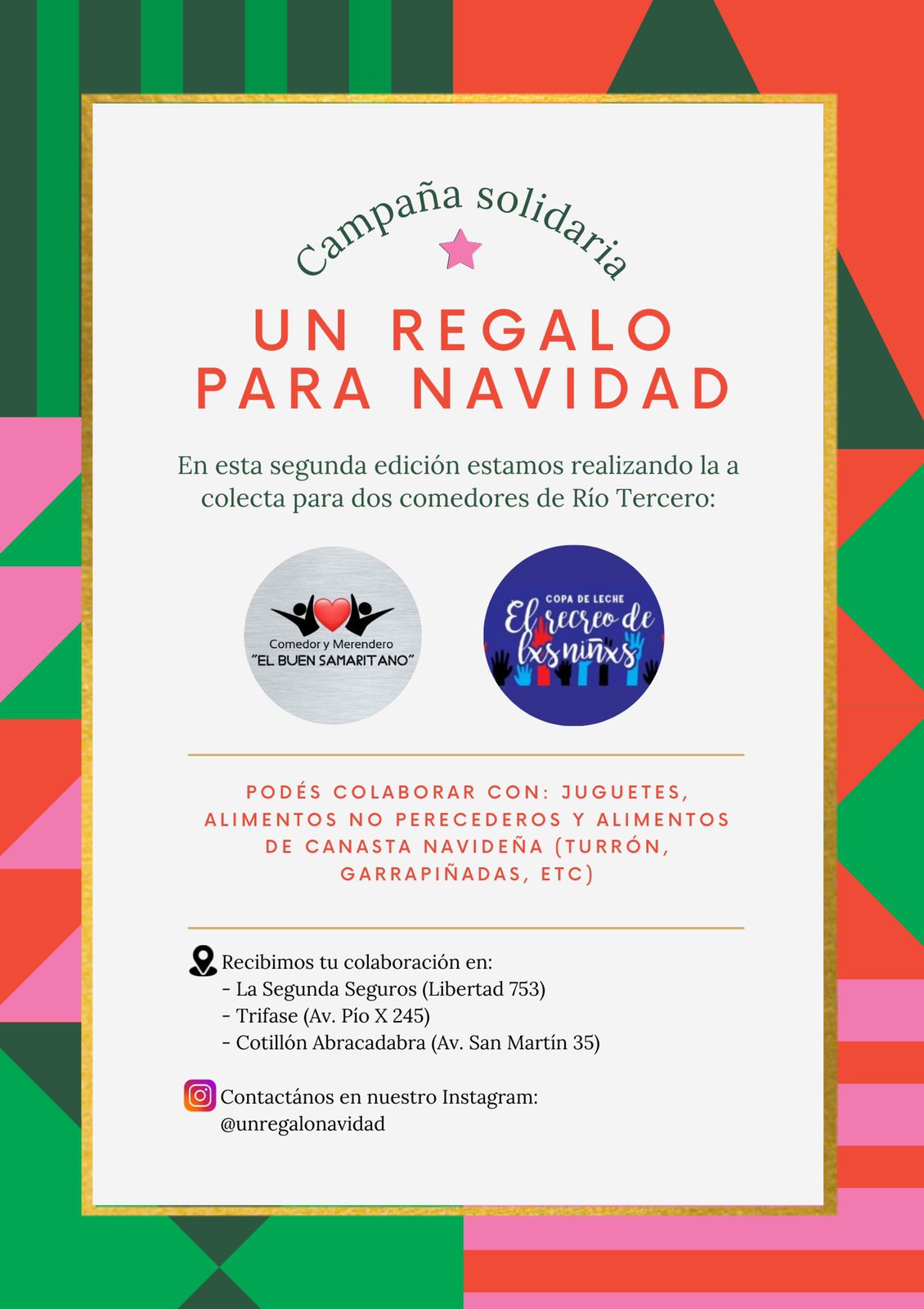 2° EDICIÓN DE LA CAMPAÑA SOLIDARIA * UN REGALO PARA NAVIDAD*