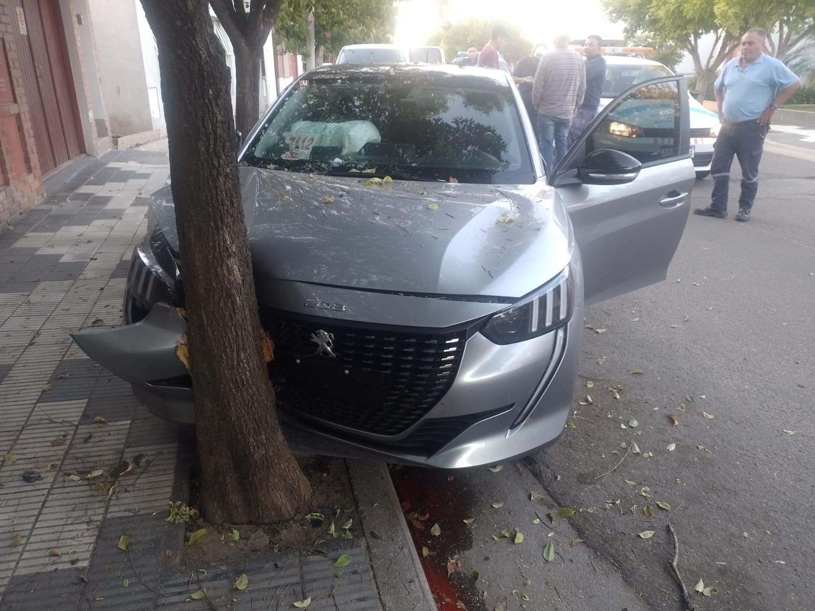 PARTE POLICIAL: JOVEN DE 19 AÑOS PIERDE EL CONTROL DE SU VEHÍCULO E IMPACTA CONTRA UN ÁRBOL 