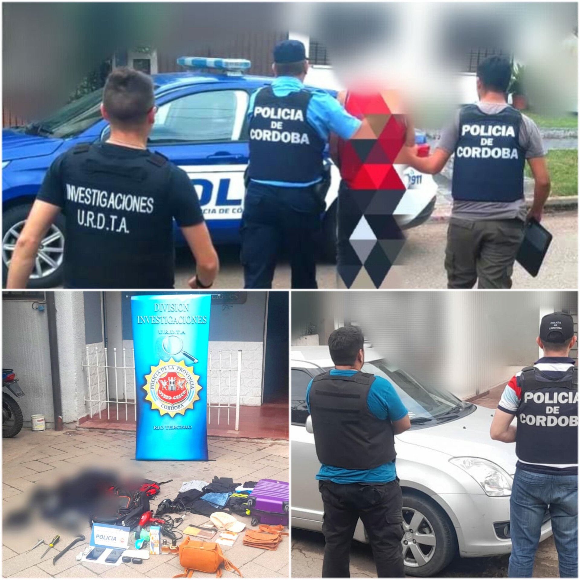 PARTE POLICIAL: ALLANAMIENTOS, SECUESTROS Y DETENCIÓN POR UN HECHO DE ROBA A UNA VECINA DE NUESTRA CIUDAD 