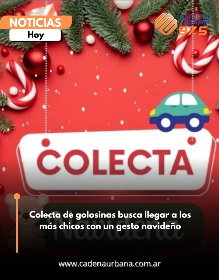 Colecta de golosinas busca llegar a los más chicos con un gesto navideño