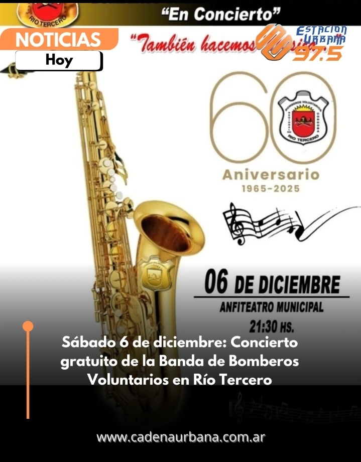 Concierto de la Banda del Cuerpo Activo de Bomberos Voluntarios de Río Tercero  