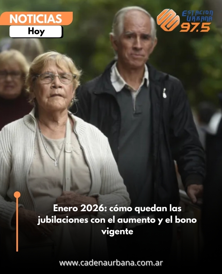 Enero 2026: cómo quedan las jubilaciones con el aumento y el bono vigente